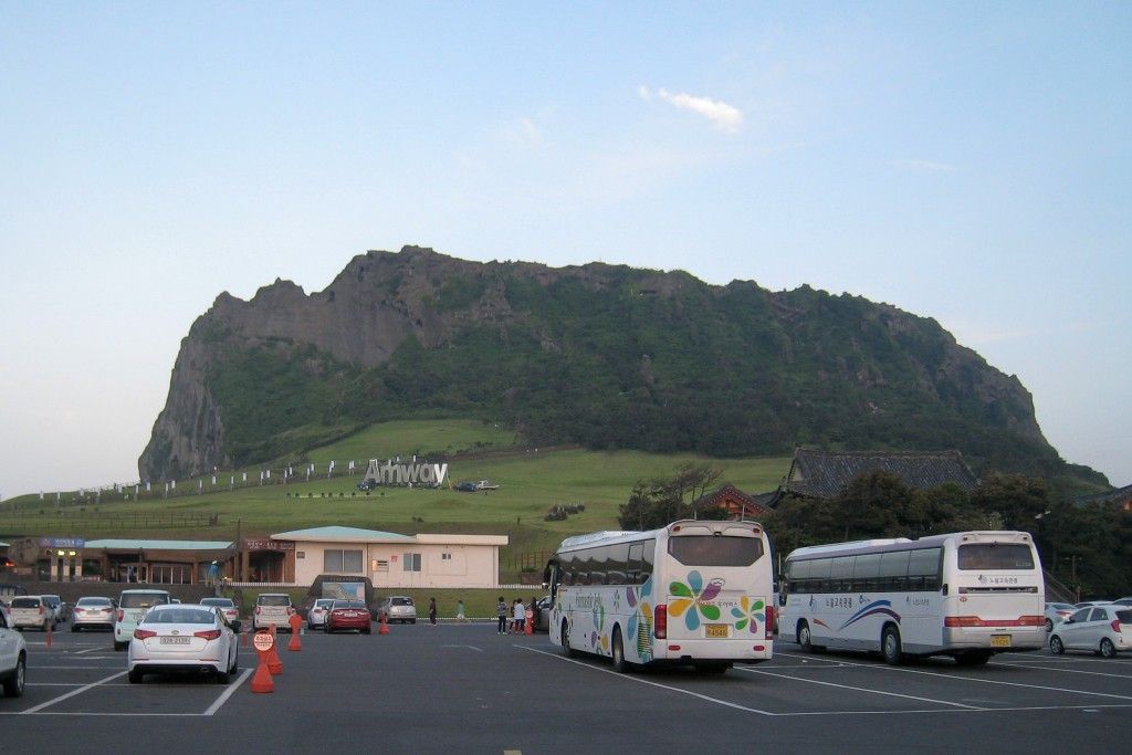 Area Parkir di Seongsan Ilchulbong Peak